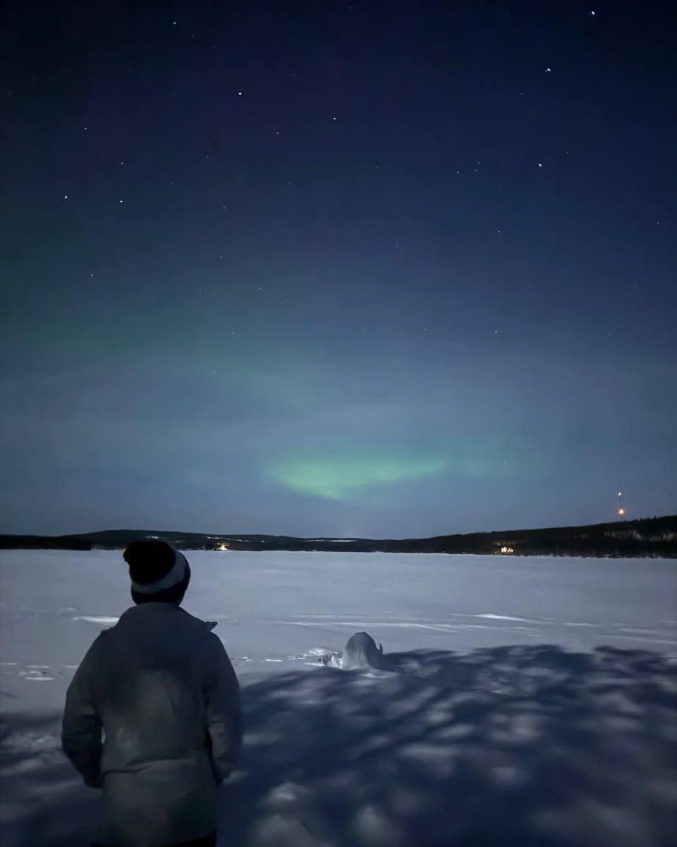 Under the aurora, Lapland